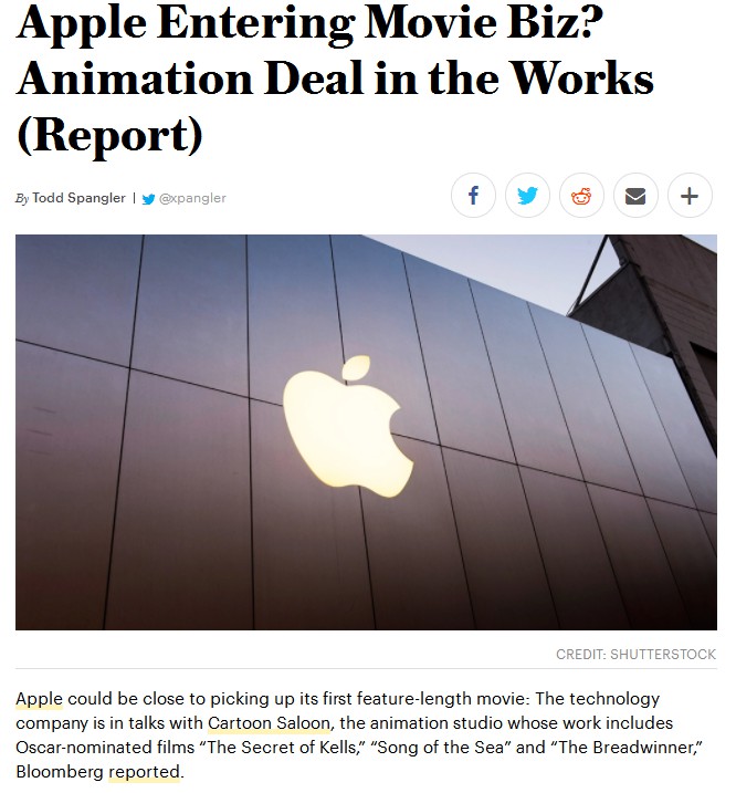 苹果公司将推出首部动画电影 或成质量最高动画 次元速报-第1张