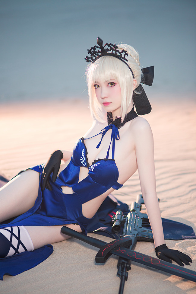 Fate/Grand Order,阿尔托利亚,Alter,泳装,COS,COSPLAY