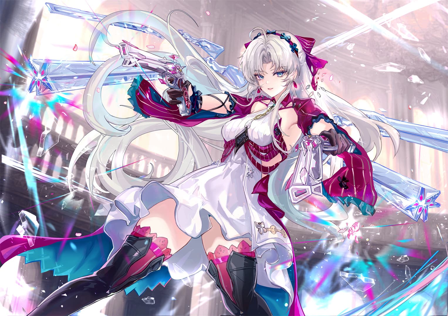 【插画美图】虚拟偶像 樱巫女 原神 马维卡 茜特拉莉 胡桃 星穹铁道 将军 孤独摇滚 小波奇 插画美图推荐 P站美图-第7张