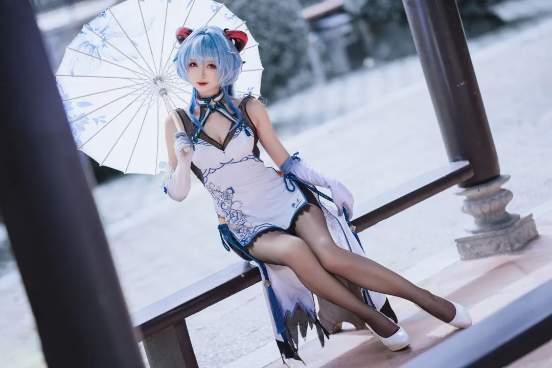 周末福利，惊艳cos美图盛宴，原神甘雨旗袍 COSPLAY-第3张