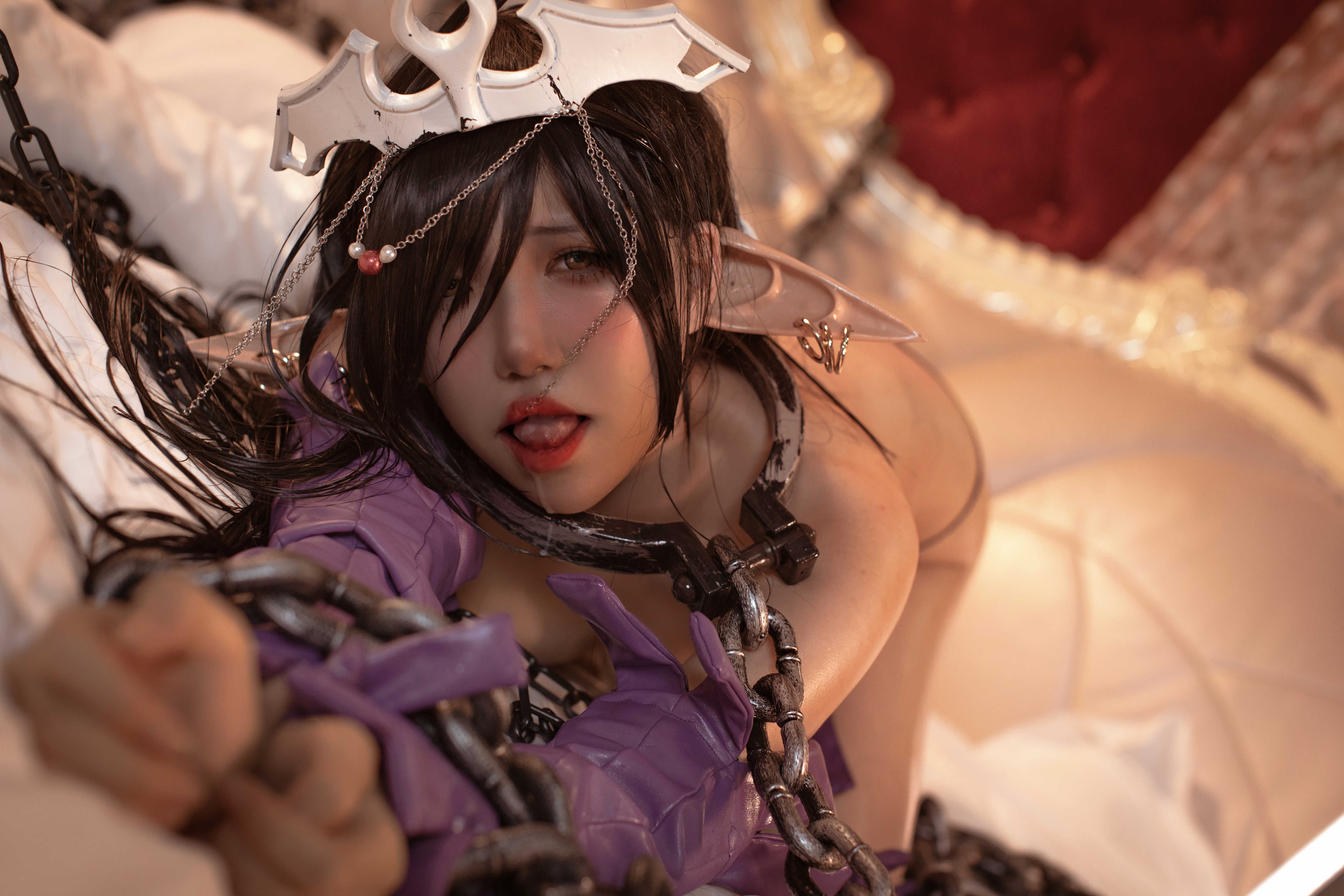 黑獣 黑精灵女王奥利卡 @阿薰kaOri COSPLAY-第2张