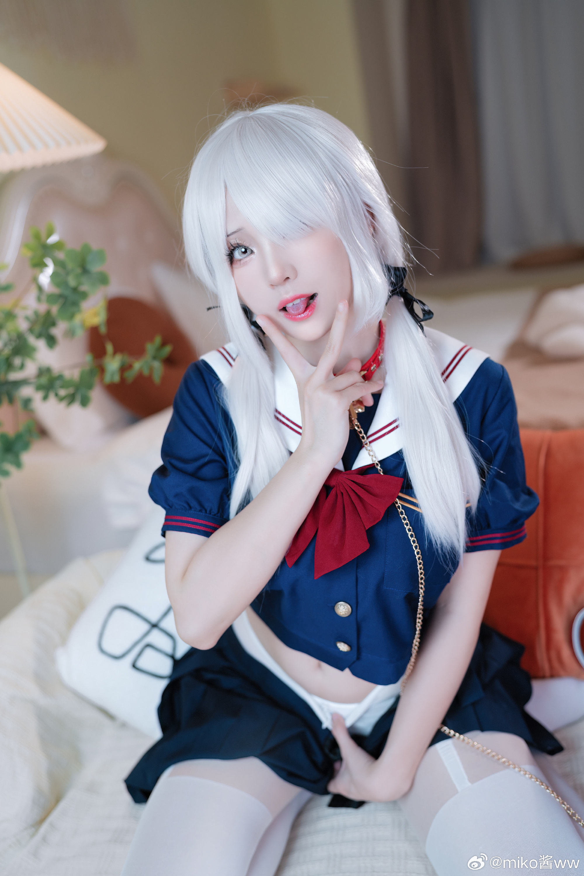 来…恰点雪糕🍦？@miko酱ww COSPLAY-第6张