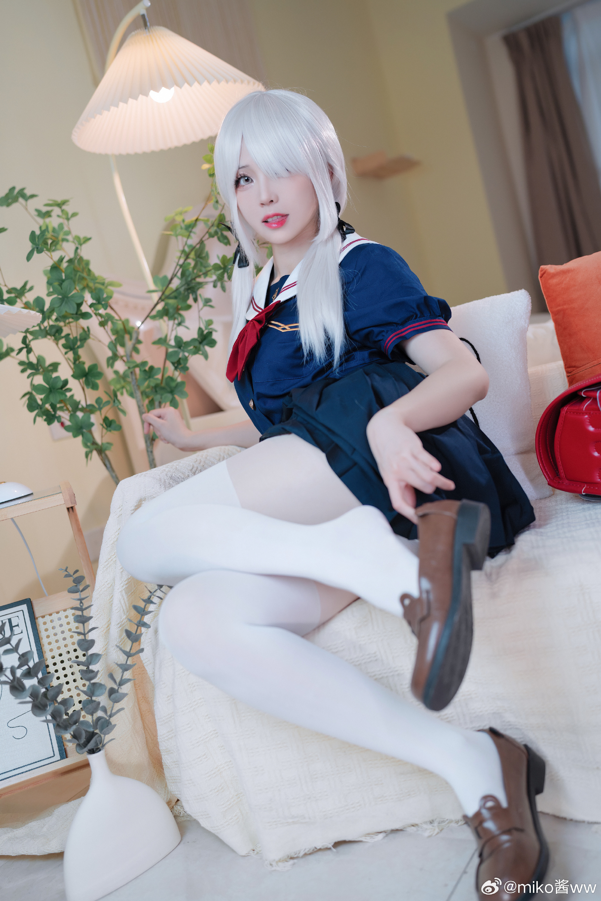 来…恰点雪糕🍦？@miko酱ww COSPLAY-第5张