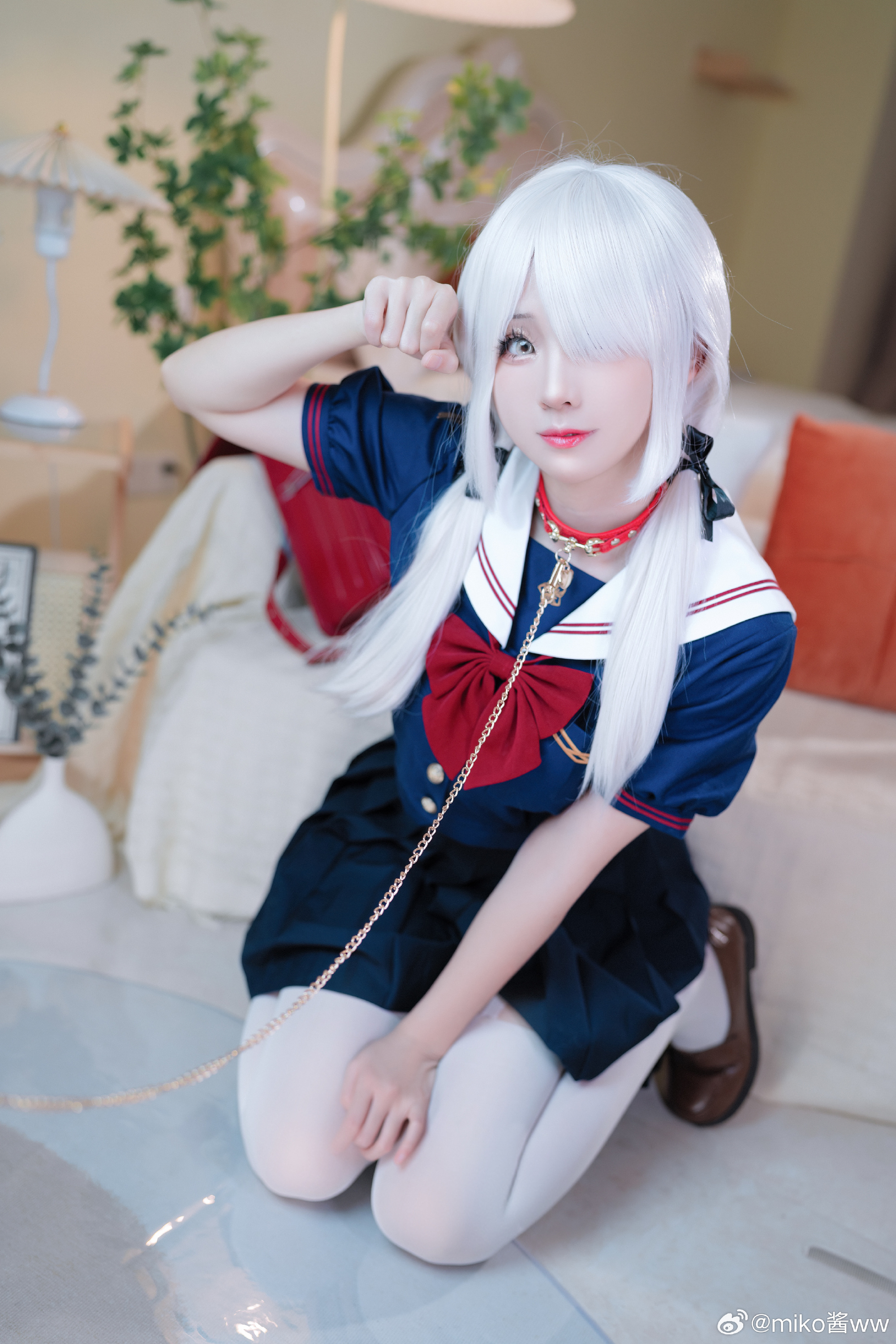 来…恰点雪糕🍦？@miko酱ww COSPLAY-第9张