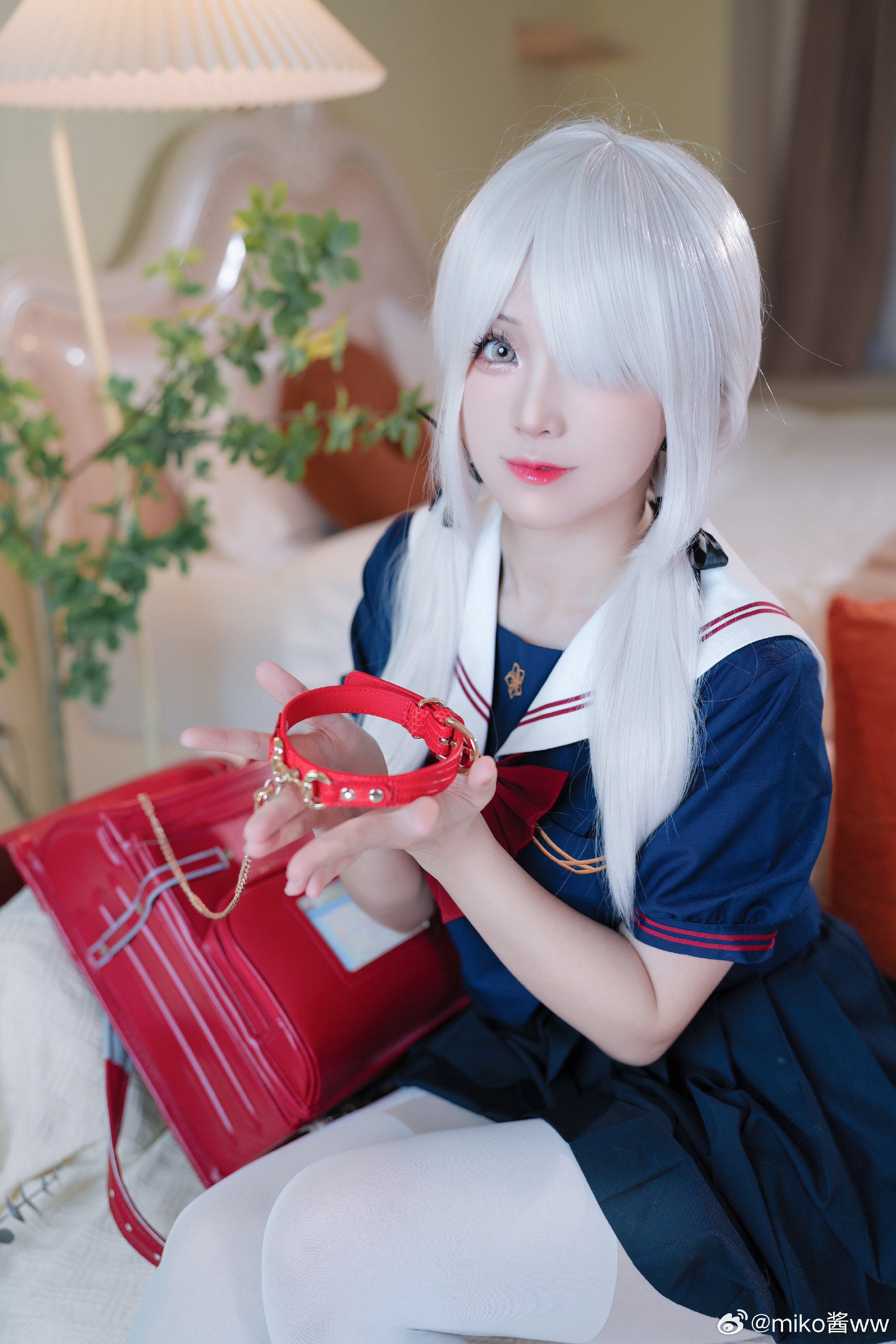 来…恰点雪糕🍦？@miko酱ww COSPLAY-第4张