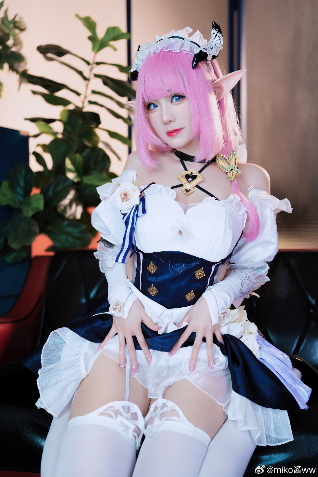 cosplay 粉色头发的可爱女孩🎀爱莉希雅🎀 崩坏3 爱莉希雅@miko酱ww COSPLAY-第7张