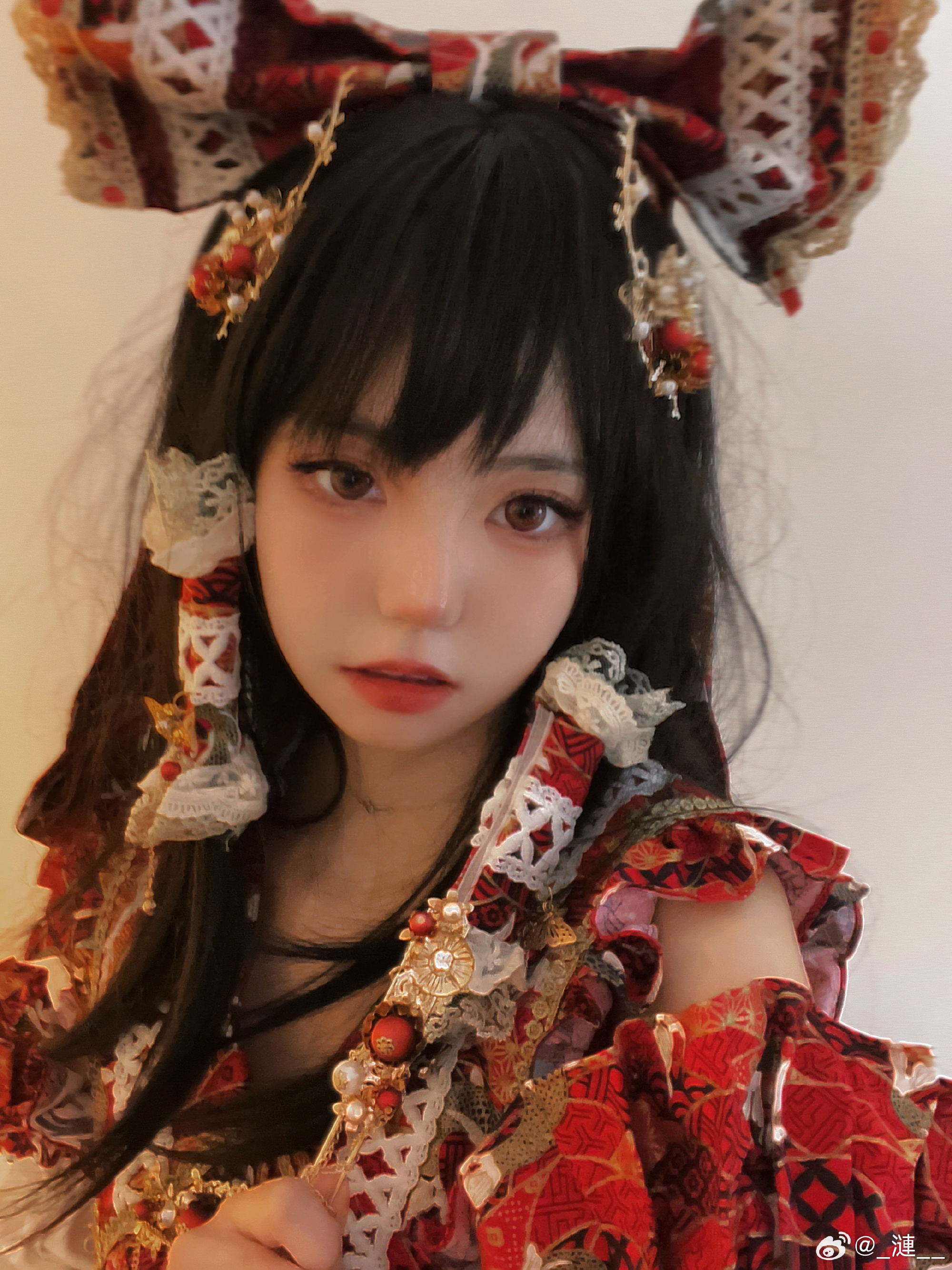 cosplay 东方project  红红火火的……神社巫女！🥁🏮@_漣__ COSPLAY-第6张