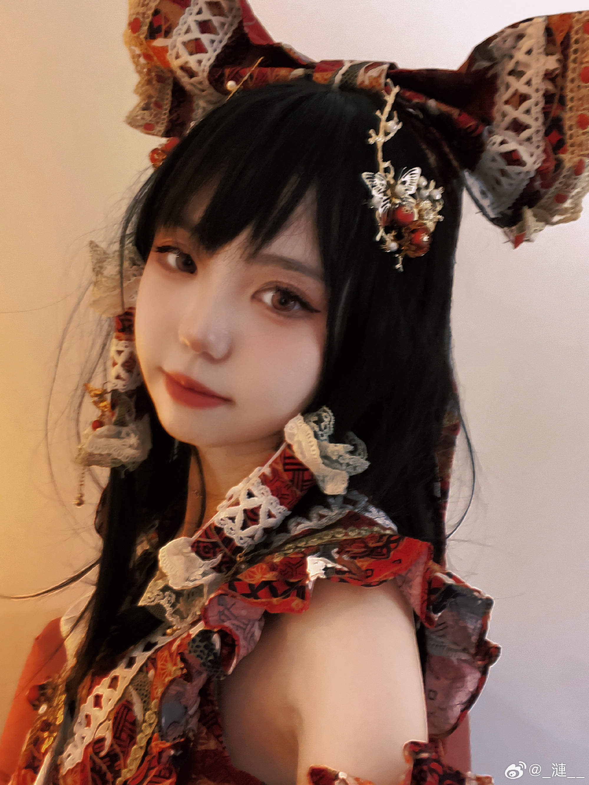 cosplay 东方project  红红火火的……神社巫女！🥁🏮@_漣__ COSPLAY-第1张
