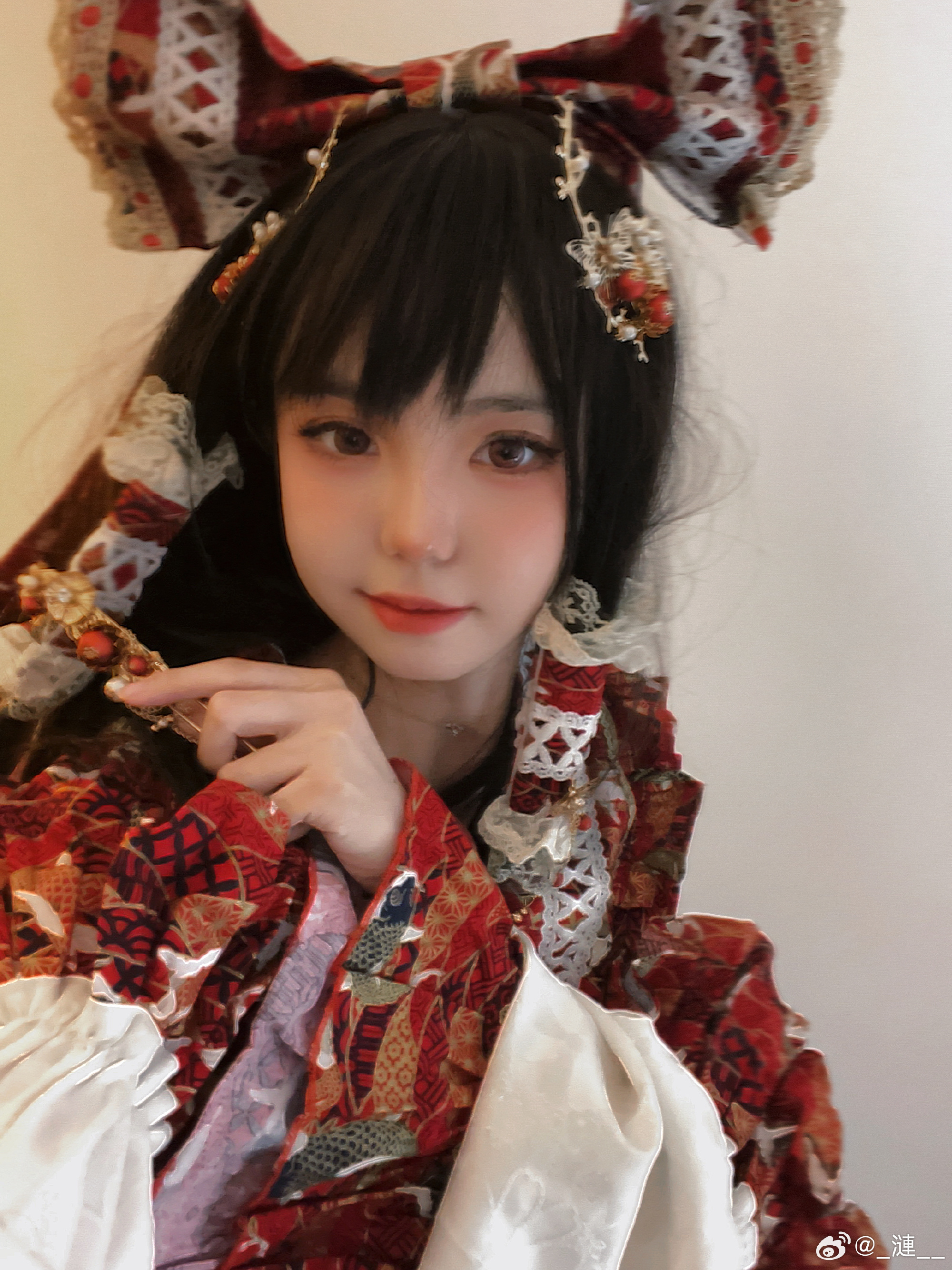 cosplay 东方project  红红火火的……神社巫女！🥁🏮@_漣__ COSPLAY-第5张