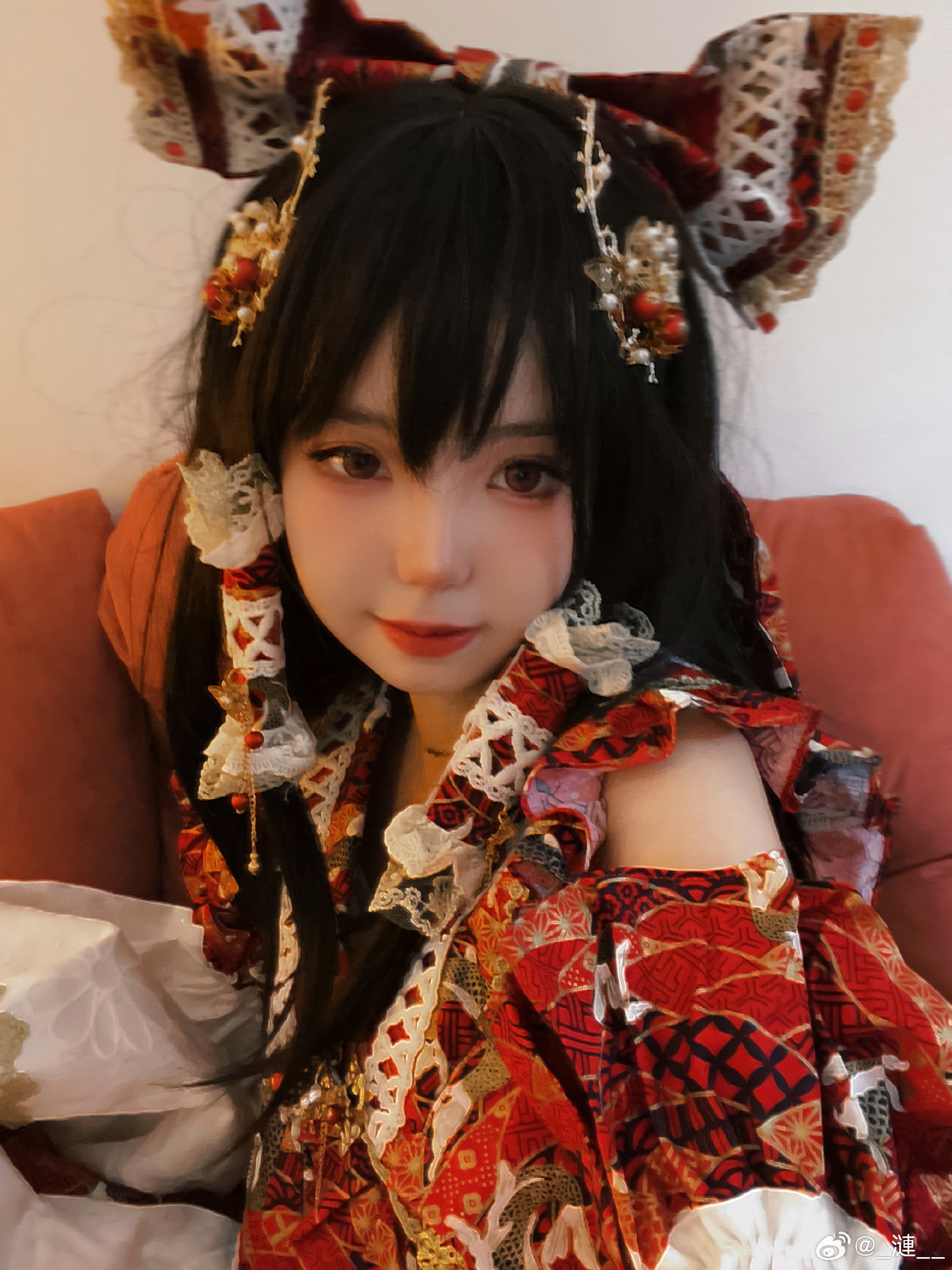 cosplay 东方project  红红火火的……神社巫女！🥁🏮@_漣__ COSPLAY-第12张