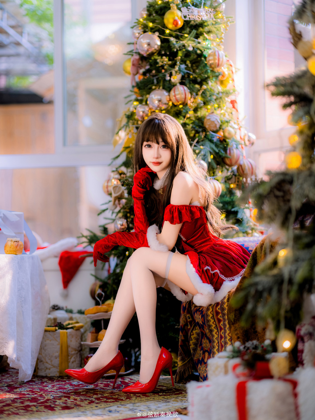 𝑴𝒆𝒓𝒓𝒚 𝑪𝒉𝒓𝒊𝒔𝒕𝒎𝒂𝒔 🎄🎄 少女写真 圣诞节@千葉sona COSPLAY-第7张